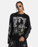 Distressed Portrait Graphic Waffle T-Shirt | Inflation Streetwear