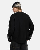 Script Sleeve Graphic Waffle T-Shirt | Inflation Streetwear
