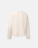 apricot waffle long sleeve t shirt clean back view