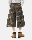 Distressed Camo Cargo Shorts | Inflation Streetwear
