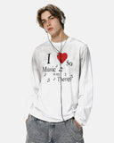 Washed Music Long Sleeve T-Shirt | Inflation Streetwear