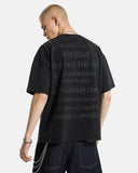 vintage washed oversized tee worn by model