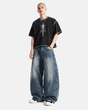 Deconstructed Barrel Jeans | Inflation Streetwear INFLATION