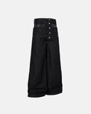 Double Wasit Raw Super Baggy Jeans | Inflation Streetwear INFLATION