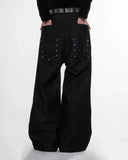 Double Wasit Raw Super Baggy Jeans | Inflation Streetwear INFLATION