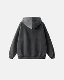 Distressed Washed Rhinestone Zip Up Hoodies | Inflation Streetwear INFLATION
