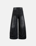 Studded Vintage Washed Wide Leg Jeans | Inflation Streetwear