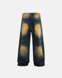 Acid Wash Rhinestone Chain Baggy Jeans | Inflation Streetwear INFLATION
