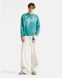 Script Logo Waffle Knit Long Sleeve T-Shirt | Inflation Streetwear