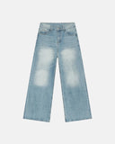 INFLATION Wasehed Straight Wide Leg Jeans INFLATION