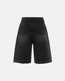 Rhinestone Straight Leg Jorts | Inflation Streetwear INFLATION