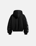 Cropped Script Zip Hoodie Oversized | Inflation Streetwear