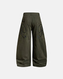 Washed Embroidered Barrel Cargo Pants | Inflation Streetwear