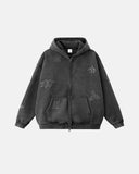 Graphic Rhinestone Acid Wash Hoodies | Inflation Streetwear INFLATION