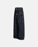 Double Waist Raw Baggy Jeans| Inflation Streetwear INFLATION