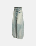 Double Waist Acid Washed Baggy Jeans | Inflation streetwear INFLATION