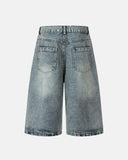 Floral Embroidered Long Baggy Jorts | Inflation Streetwear INFLATION