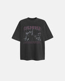 black washed gothic graphic t shirt