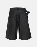 baggy cargo jorts with tactical panel detail