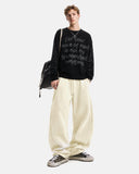 Script Graphic Waffle Long Sleeve T-Shirt | Inflation Streetwear