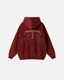 Horse Year Acid Wash Zip Up Hoodies | Infaltion Streetwear INFLATION