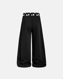 black star graphic barrel sweatpants back view
