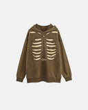 Distressed Ribcage Wash Hoodie | Inflation Streetwear INFLATION