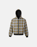 Yellow Plaid Reversible Zip-Up Hoodie | INFLATION Streetwear INFLATION