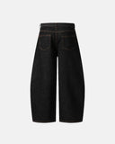 Pocket Embroidery Raw Barrel Jeans | Inflation Streetwear INFLATION