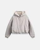 Faux Fur Lined Bomber Hooded Jacket | Inflation Streetwear INFLATION