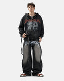 Gothic Graphic Baggy Jeans | Inflation Streetwear