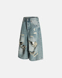 Distressed Longline Jorts | Inflation Streetwear INFLATION