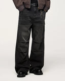 INFLATION Faded Dirty Baggy Cargo Jeans INFLATION