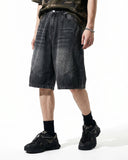 Structured Washed Denim Shorts | Inflation Streetwear INFLATION