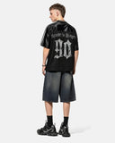 Gothic Graphic Contrast Jersey | Inflation Streetwear