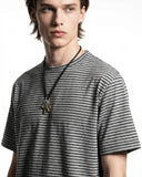 classic striped crew neck tee