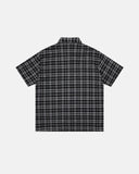 Lettering Embroidery Plaid Shirts | Inflation Streetwear INFLATION