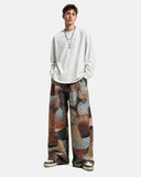 Vintage Digital Print Straight-Leg Jeans | Inflation Streetwear