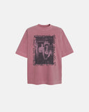 graphic washed vintage t shirt front view