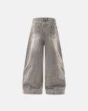 Rhinestone Washed Barrel Jeans| Inflation Streetwear INFLATION