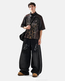 Rhinestone Stripe Barrel Sweatpants | Inflation Streetwear