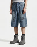 Washed Graffiti Longline Jorts | Inflation Streetwear INFLATION