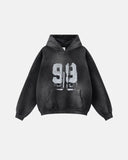 Graffiti Print Washed Fleece hoodie | Inflation Streetwear INFLATION