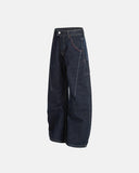 Raw Blue Deconstructed Baggy Jeans | Inflation Streetwear INFLATION