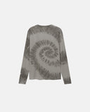 Spiral Tie-Dye Wool Blend Long Sleeve T-Shirt | Inflation Streetwear