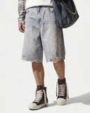 vintage denim five-length jorts
