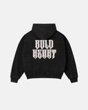 Gothic Letter Washed Zip Up Hoodie | Inflation Streetwear