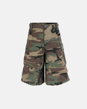 Oversized Camo Cargo Longline Shorts | Inflation Streetwear INFLATION