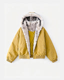 Faux Fur Lined Padded Bomber Jacket | Inflation Streetwear INFLATION