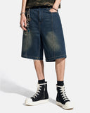 Deconstructed Washed Denim Jorts | Inflation Streetwear INFLATION